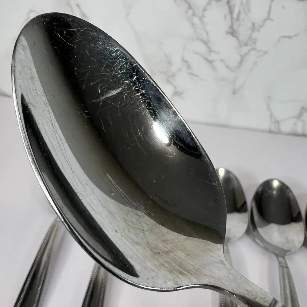 Set of 6 Pfaltzgraff Miranda Glossy Soup Spoons – 8